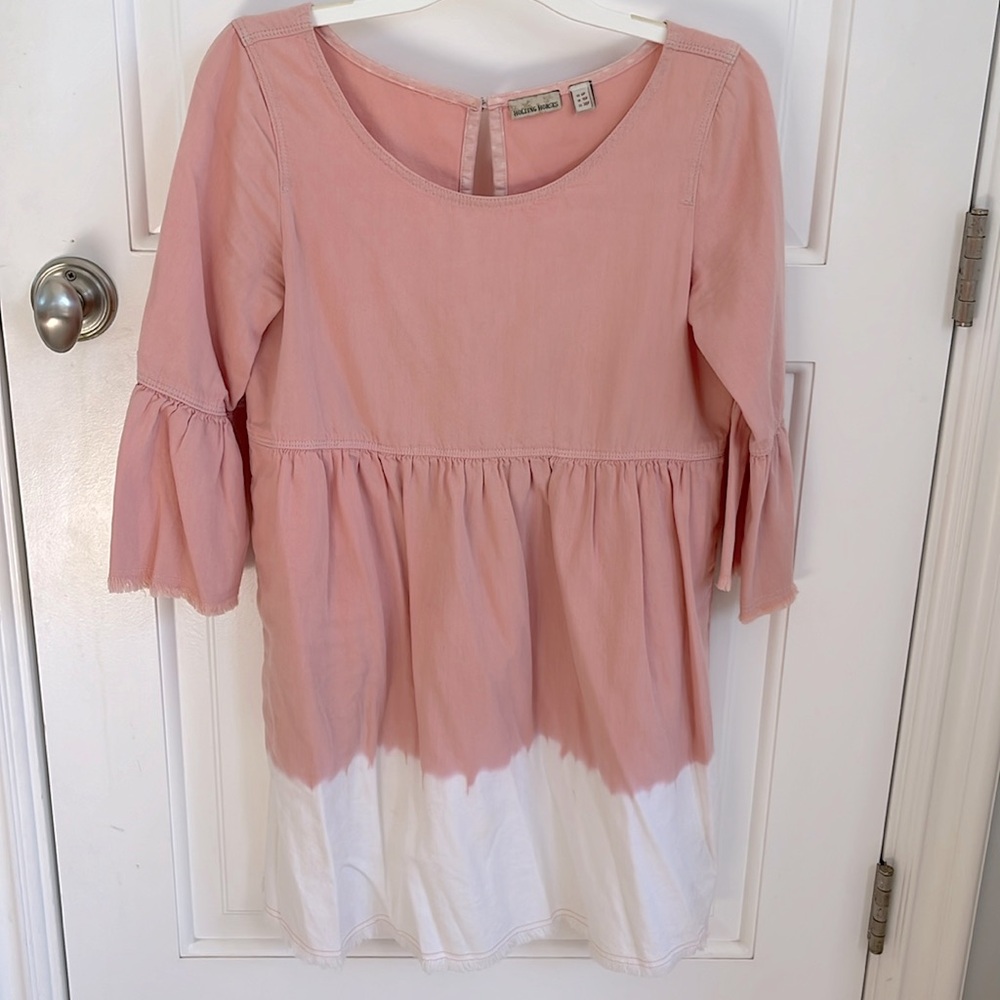 Holding Horses Babydoll Raw Hem Dress with Pockets